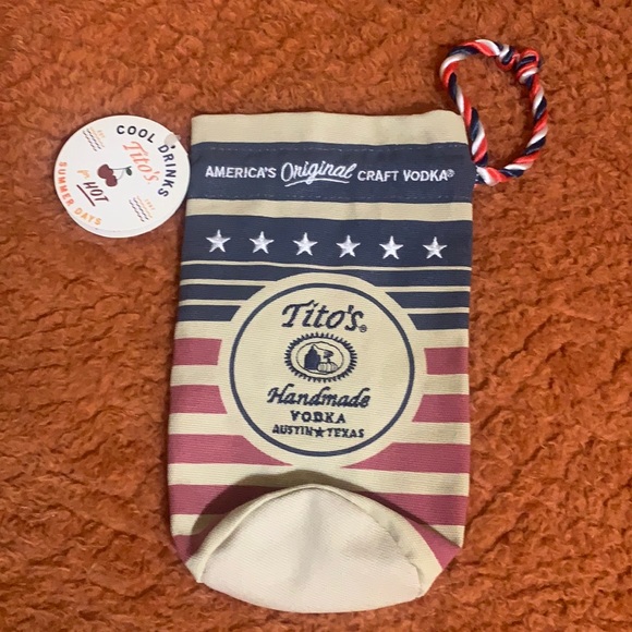 Tito’s handmade vodka bag Cool Drinks for Hot Summer Days Red White & Blue - Picture 1 of 8